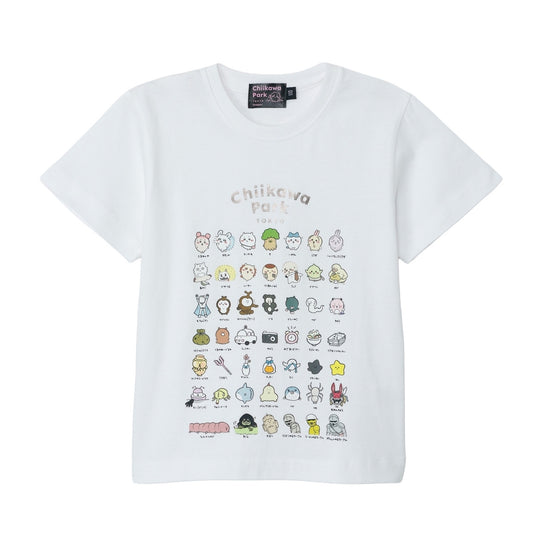 치이카와 파크 키즈 T셔츠 (집합 / 화이트)
