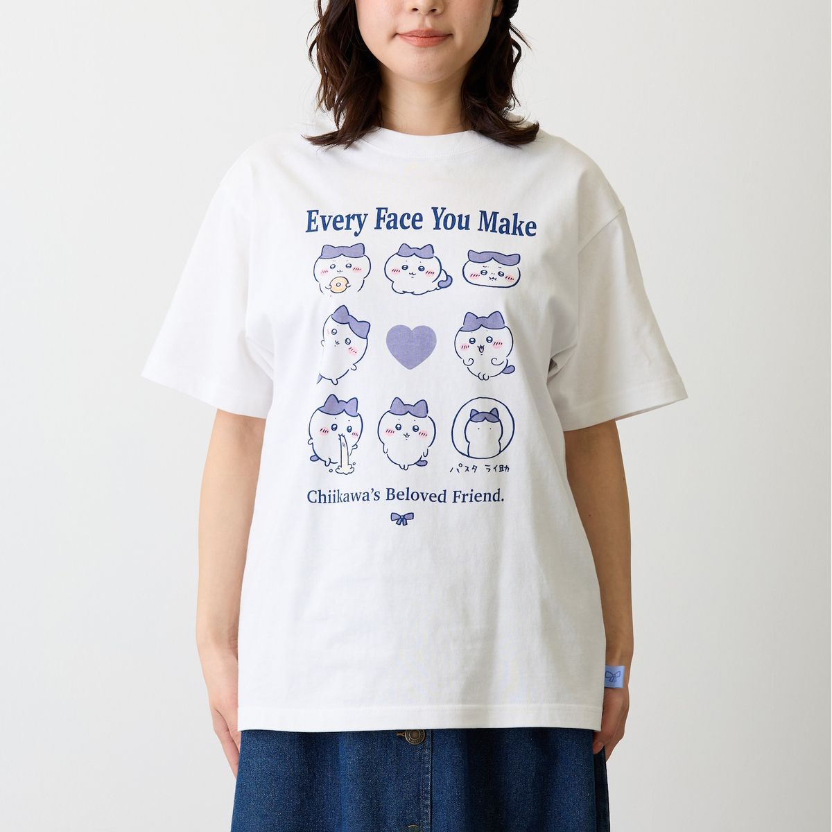 치이카와 T셔츠 (가르마 시리즈 / 화이트)