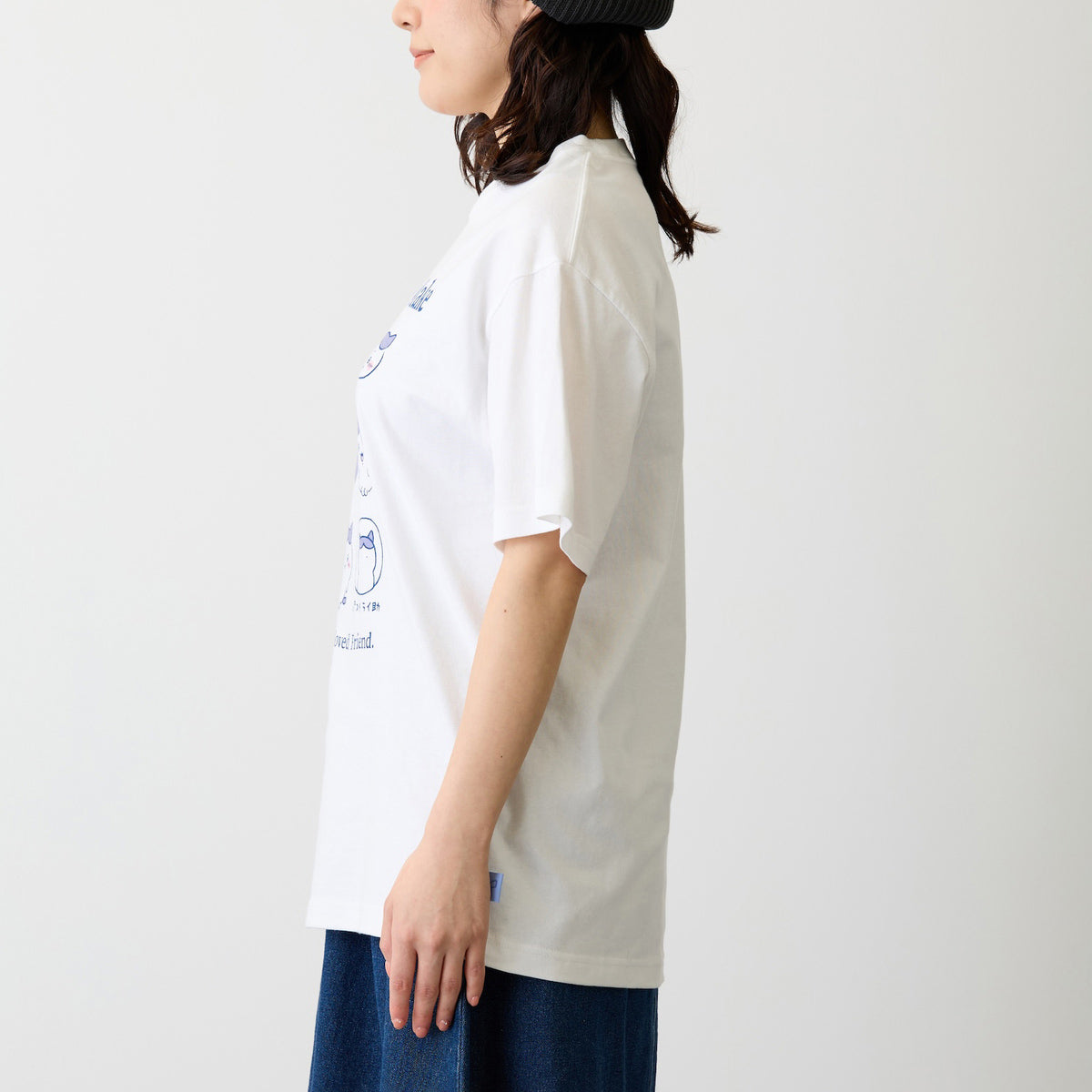 치이카와 T셔츠 (가르마 시리즈 / 화이트)