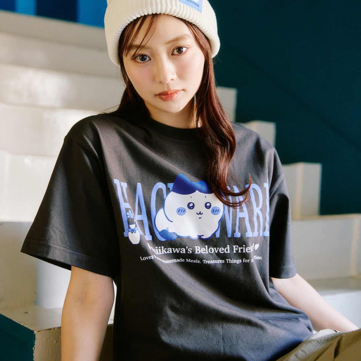 ちいかわ Tシャツ ハチワレシリーズ スミ | ちいかわマーケット 公式
