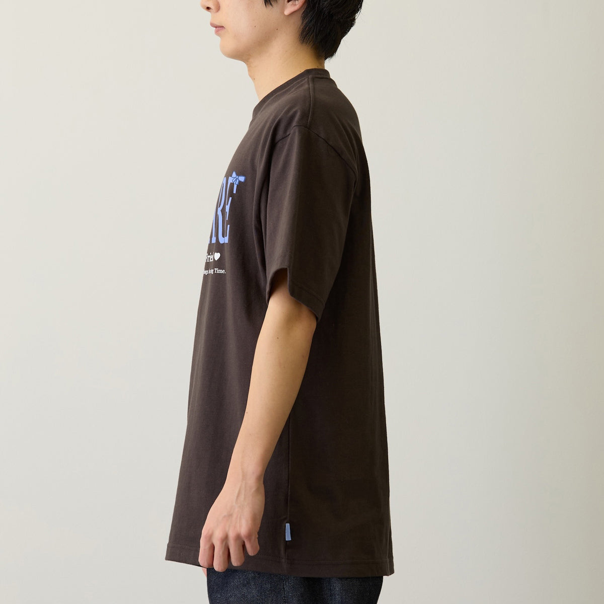 치이카와 T셔츠 (가르마 시리즈 / 차콜)