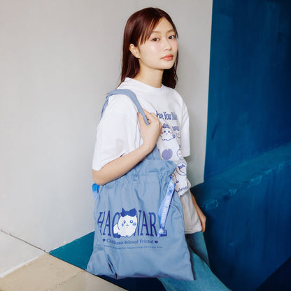 ちいかわ トートバッグ ハチワレシリーズ サックス