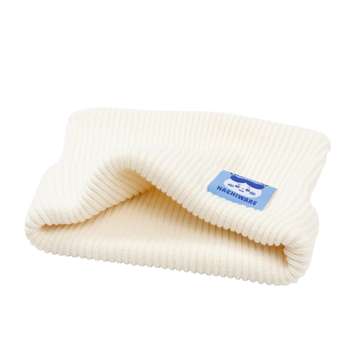 치이카와 니트 모자 (가르마 시리즈 / 화이트)