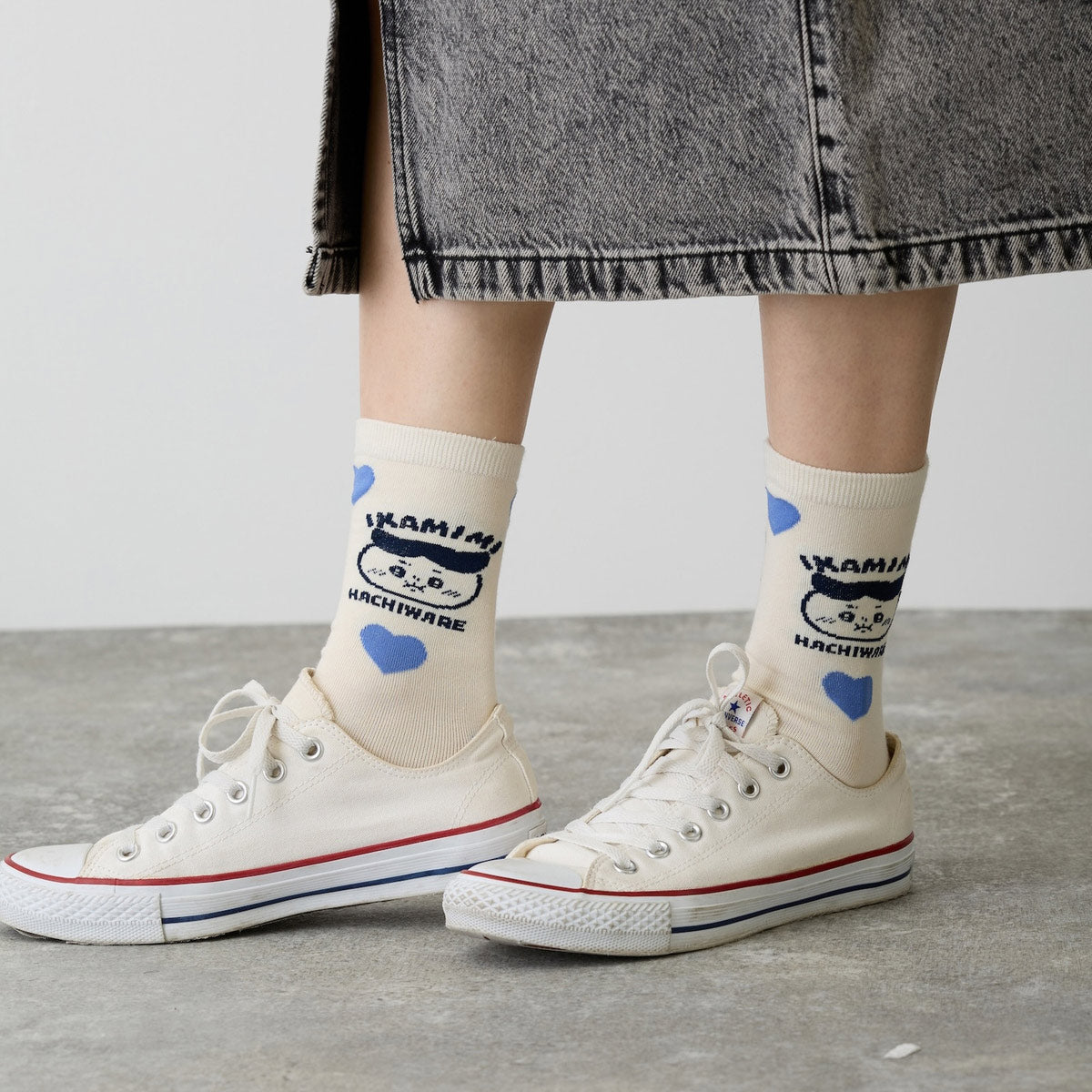 ちいかわ ソックス ハチワレシリーズ ホワイト