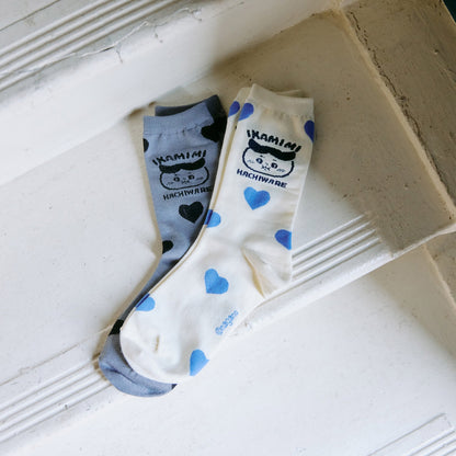 ちいかわ ソックス ハチワレシリーズ グレー