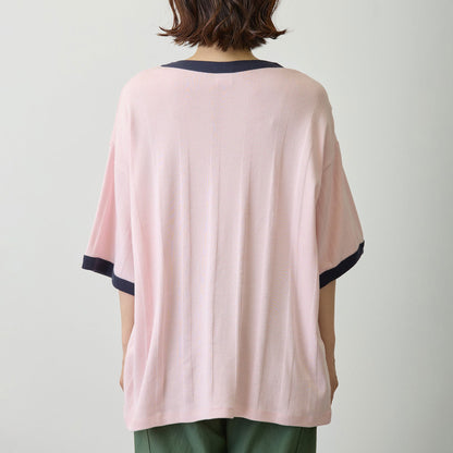 吉伊卡哇 寬鬆廓形口袋T恤 (Robert P.Miller×Talking / 吉伊卡哇 火烈鳥粉)