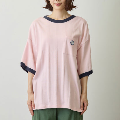 吉伊卡哇 寬鬆廓形口袋T恤 (Robert P.Miller×Talking / 吉伊卡哇 火烈鳥粉)