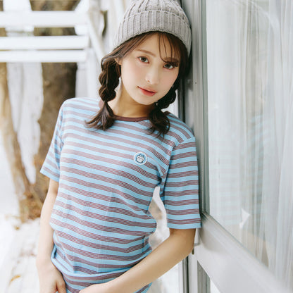 吉伊卡哇 T恤 (Robert P.Miller×Talking / 哈奇喵 蓝莓色)