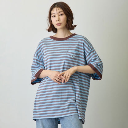 ちいかわ ビッグシルエットポケットTシャツ Robert P.Miller×Talking ハチワレ BLUEBERRY