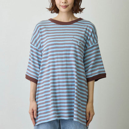 ちいかわ ビッグシルエットポケットTシャツ Robert P.Miller×Talking ハチワレ BLUEBERRY