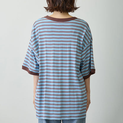 ちいかわ ビッグシルエットポケットTシャツ Robert P.Miller×Talking ハチワレ BLUEBERRY