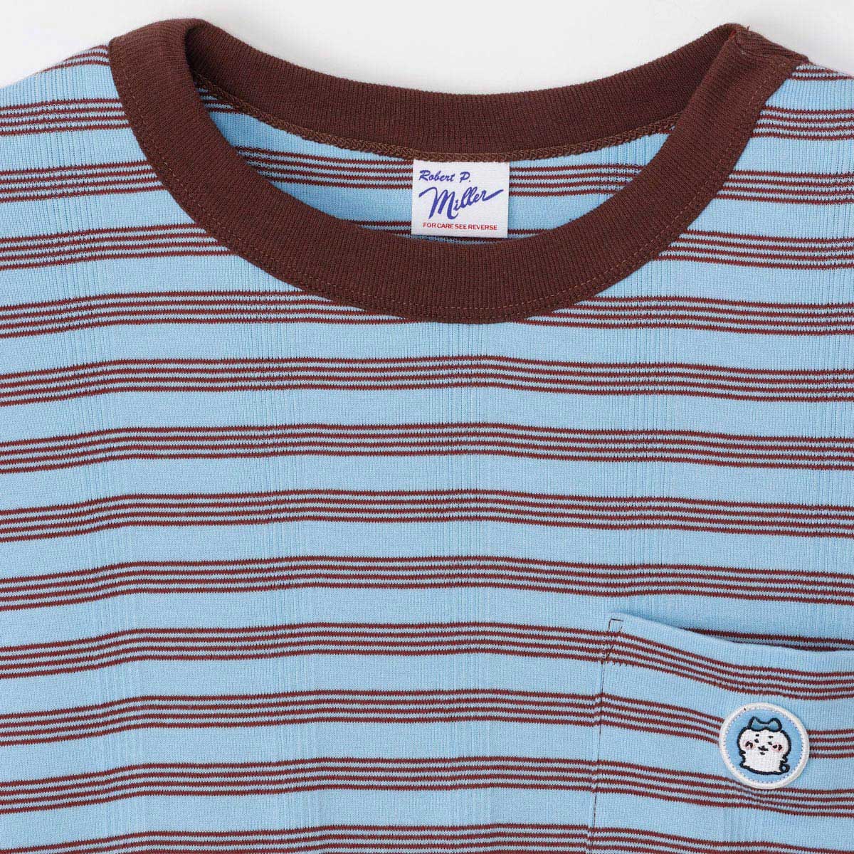 ちいかわ ビッグシルエットポケットTシャツ Robert P.Miller×Talking ハチワレ BLUEBERRY