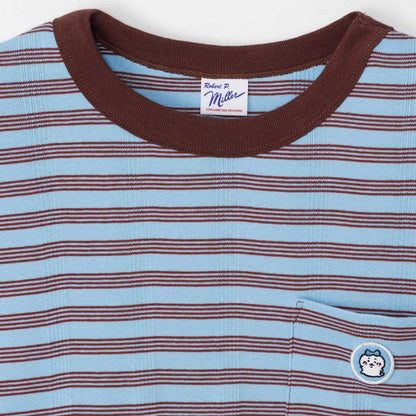 ちいかわ ビッグシルエットポケットTシャツ Robert P.Miller×Talking ハチワレ BLUEBERRY