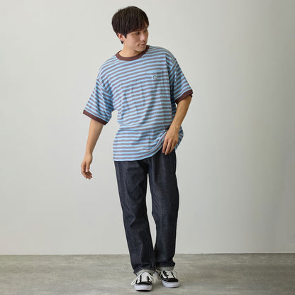 ちいかわ ビッグシルエットポケットTシャツ Robert P.Miller×Talking ハチワレ BLUEBERRY