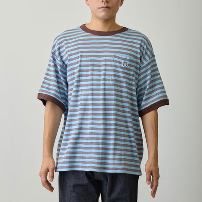 ちいかわ ビッグシルエットポケットTシャツ Robert P.Miller×Talking ハチワレ BLUEBERRY