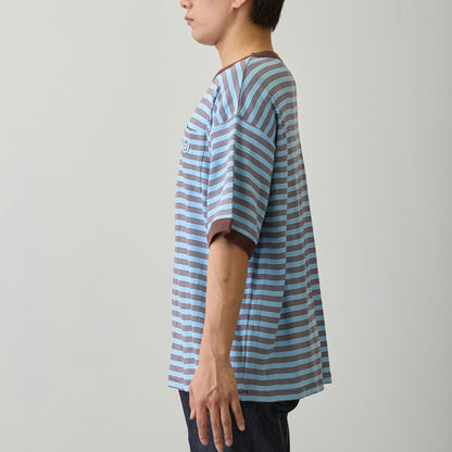 ちいかわ ビッグシルエットポケットTシャツ Robert P.Miller×Talking ハチワレ BLUEBERRY