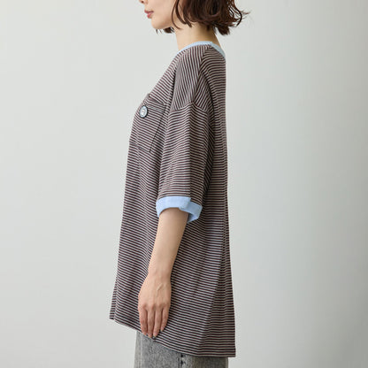 ちいかわ ビッグシルエットポケットTシャツ Robert P.Miller×Talking モモンガ COFFEE