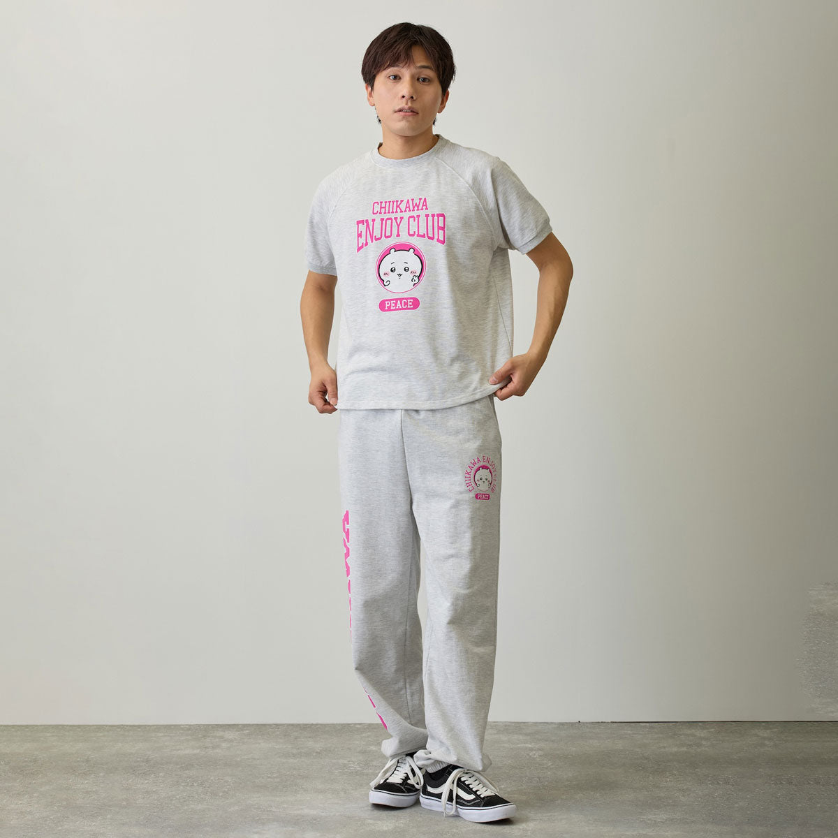 치이카와 T셔츠 (피스 / 치이카와 오트밀 그레이)