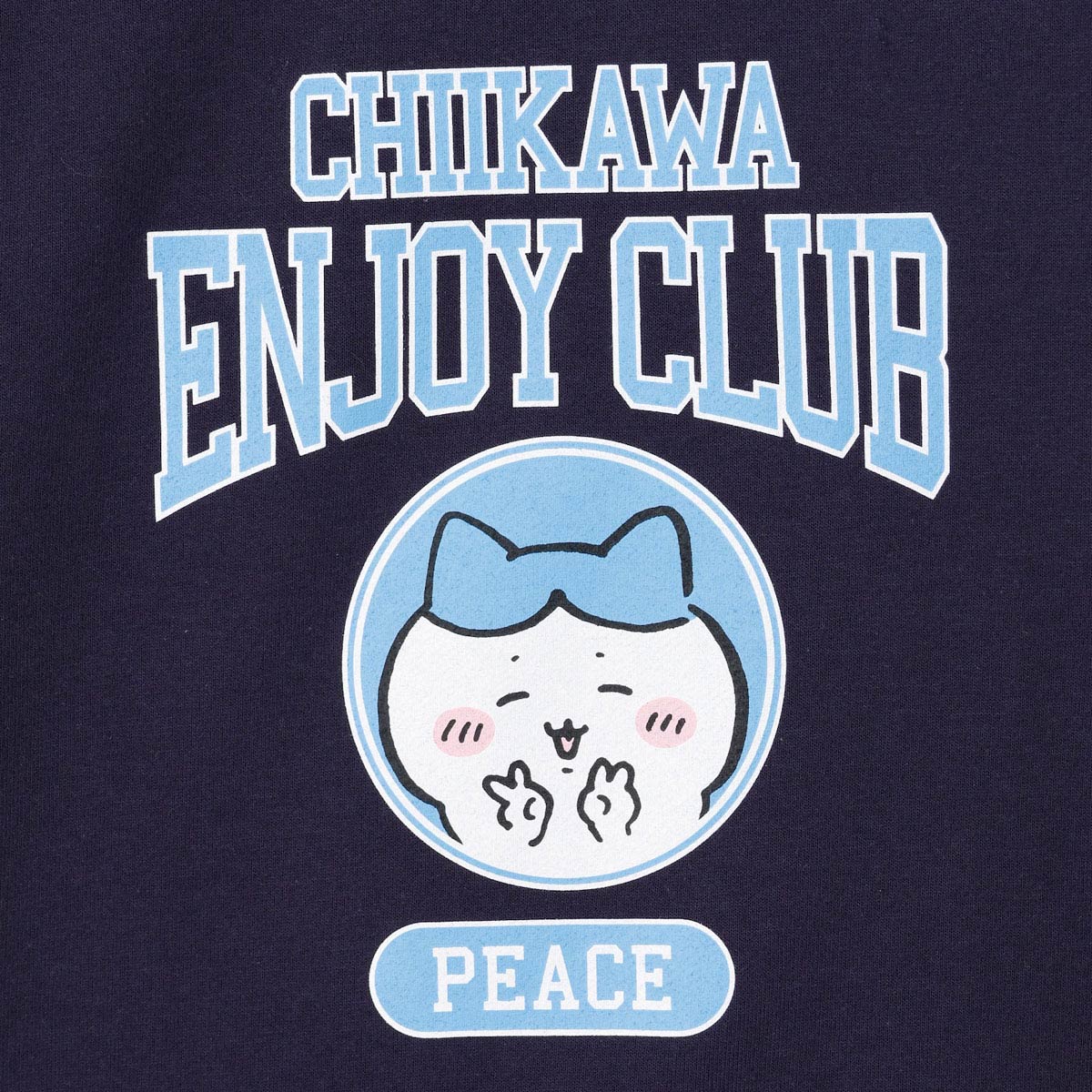 치이카와 T셔츠 (피스 / 가르마 네이비)