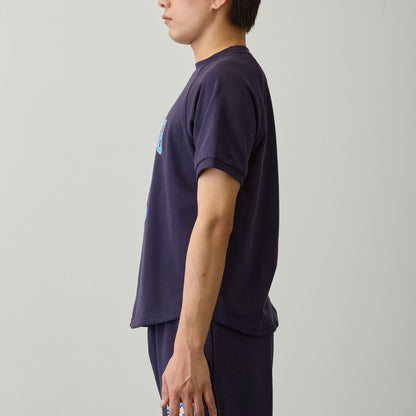 치이카와 T셔츠 (피스 / 가르마 네이비)