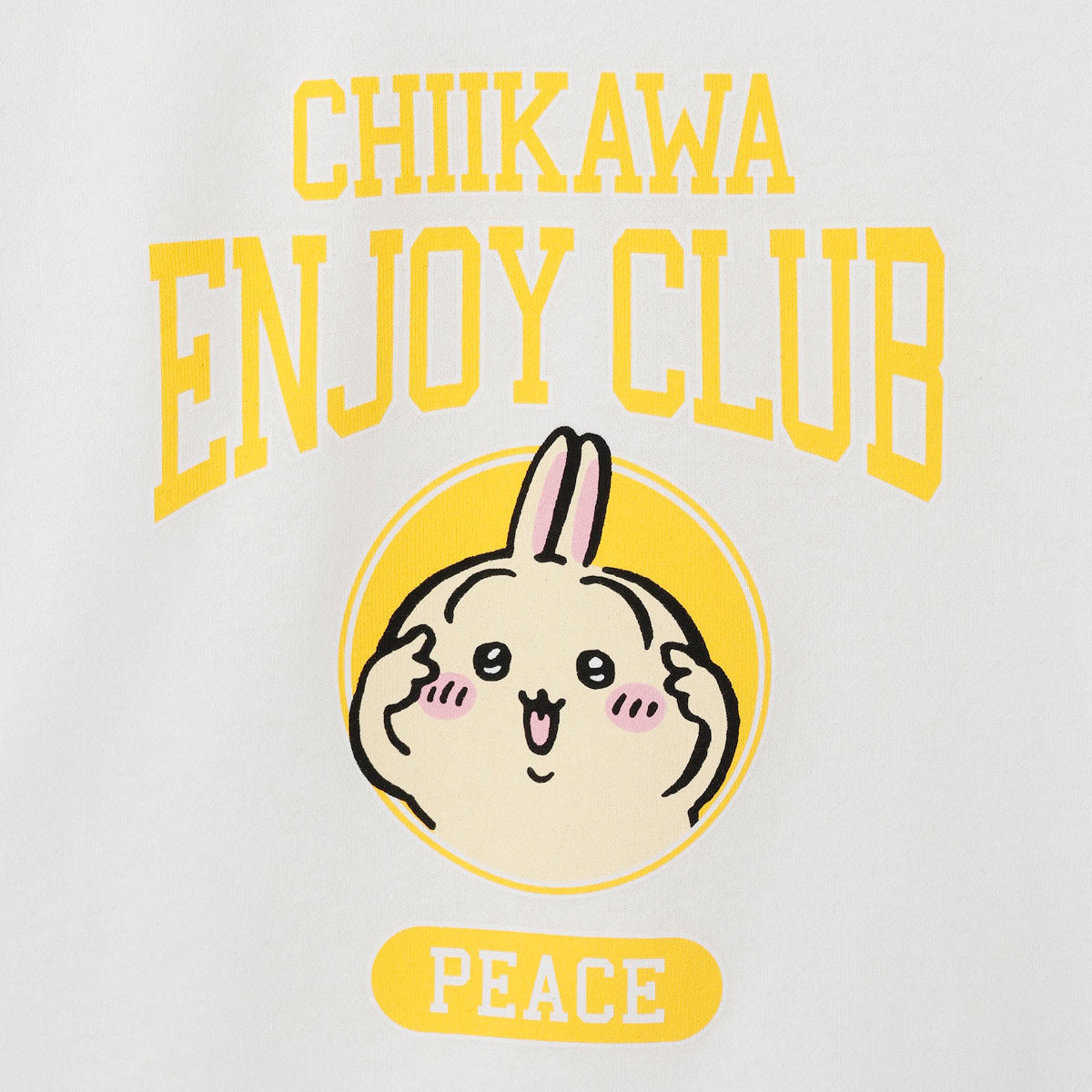 치이카와 T셔츠 (피스 / 토끼 화이트)
