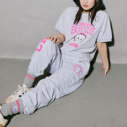 치이카와 스웨트 팬츠 (피스 / 치이카와 오트밀 그레이)