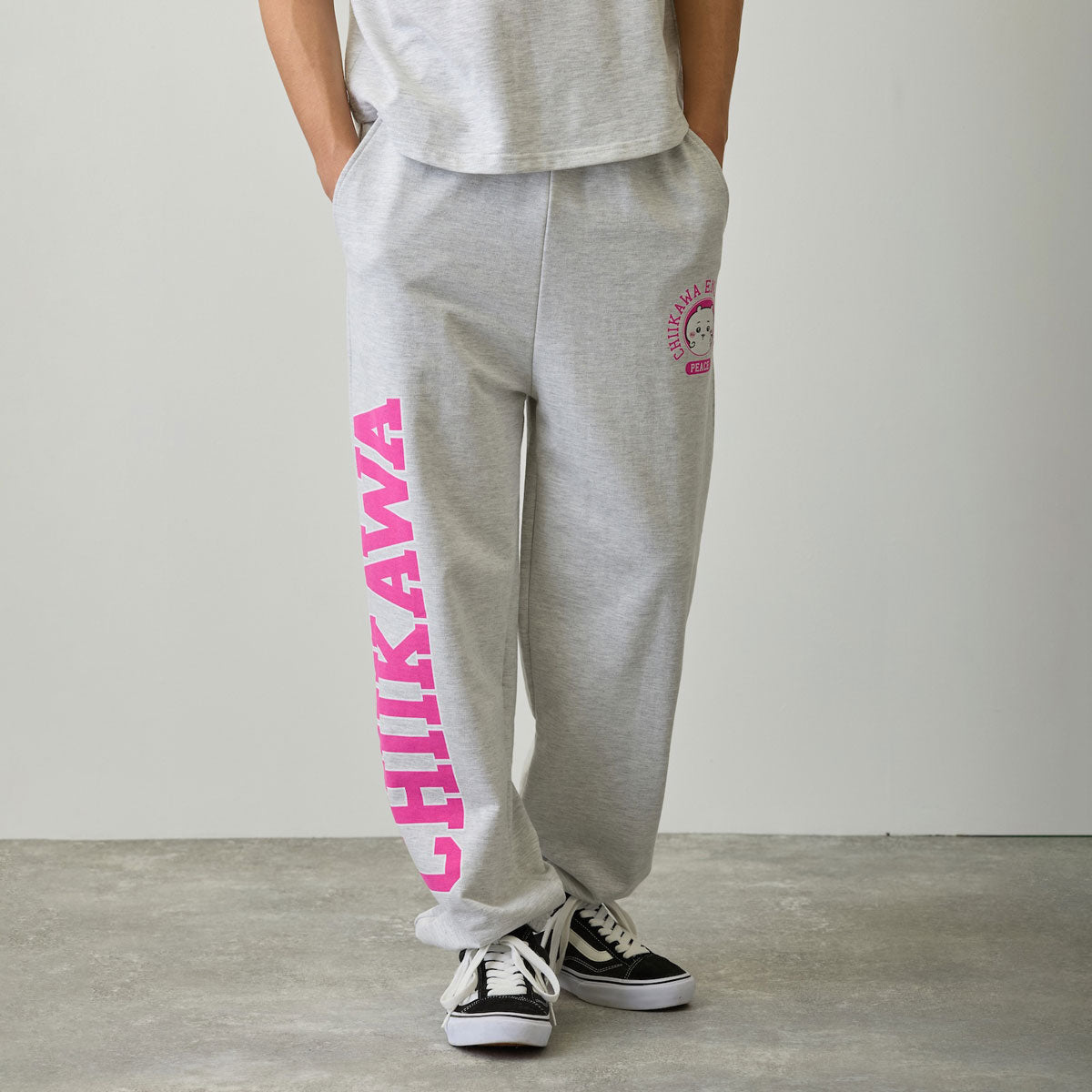 치이카와 스웨트 팬츠 (피스 / 치이카와 오트밀 그레이)
