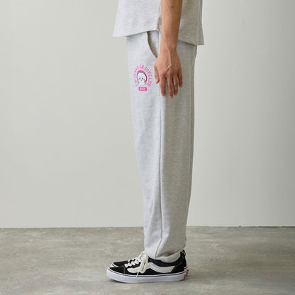 치이카와 스웨트 팬츠 (피스 / 치이카와 오트밀 그레이)