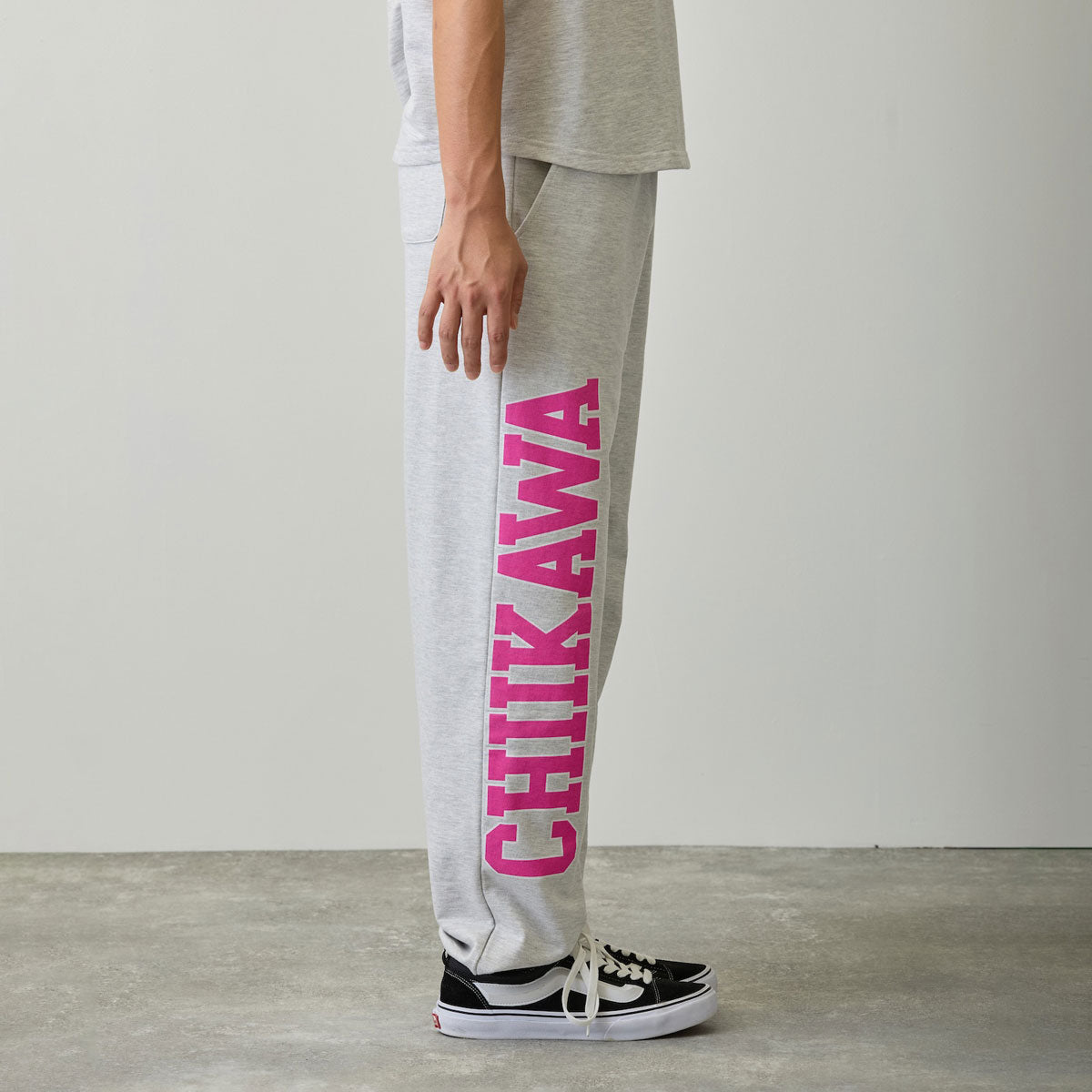 치이카와 스웨트 팬츠 (피스 / 치이카와 오트밀 그레이)