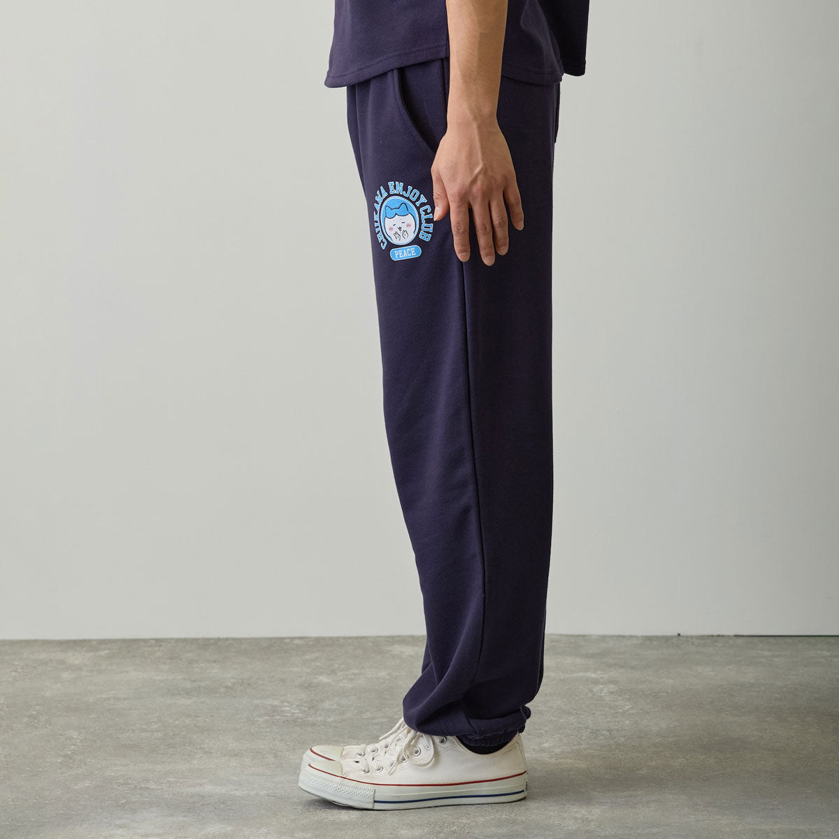 치이카와 스웨트 팬츠 (피스 / 가르마 네이비)