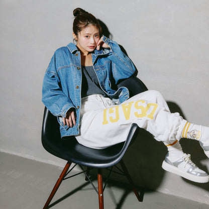 치이카와 스웨트 팬츠 (피스 / 토끼 화이트)