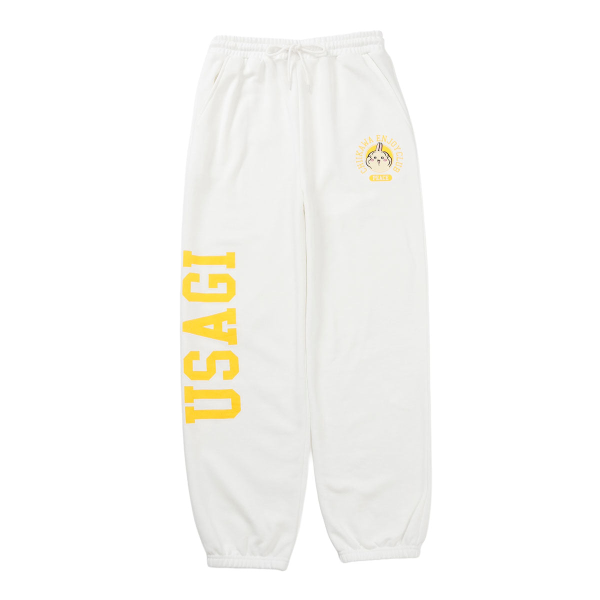 치이카와 스웨트 팬츠 (피스 / 토끼 화이트)