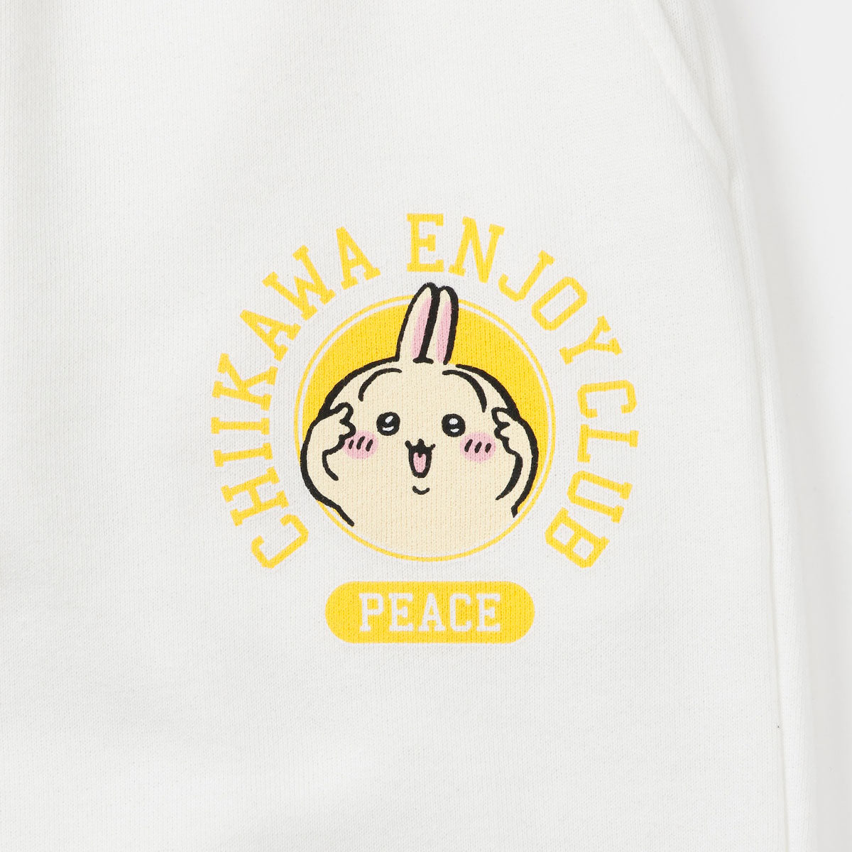 치이카와 스웨트 팬츠 (피스 / 토끼 화이트)