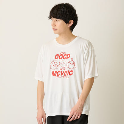 ちいかわ ドライTシャツ MOVE みんな ホワイト