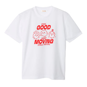 ちいかわ ドライTシャツ MOVE みんな ホワイト