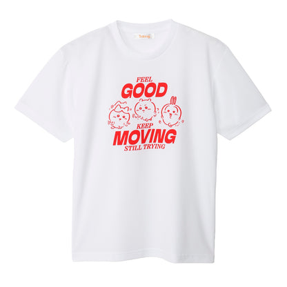 ちいかわ ドライTシャツ MOVE みんな ホワイト