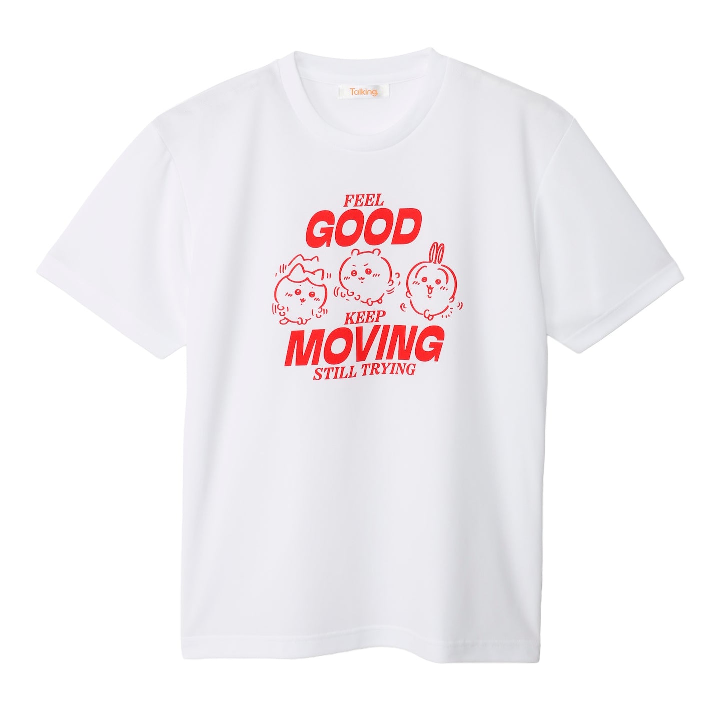 ちいかわ ドライTシャツ MOVE みんな ホワイト