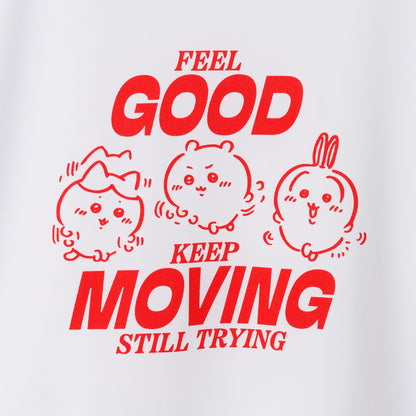 ちいかわ ドライTシャツ MOVE みんな ホワイト