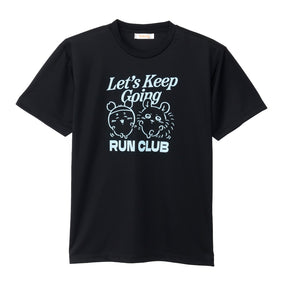 ちいかわ ドライTシャツ RUN モモンガ古本屋 ブラック