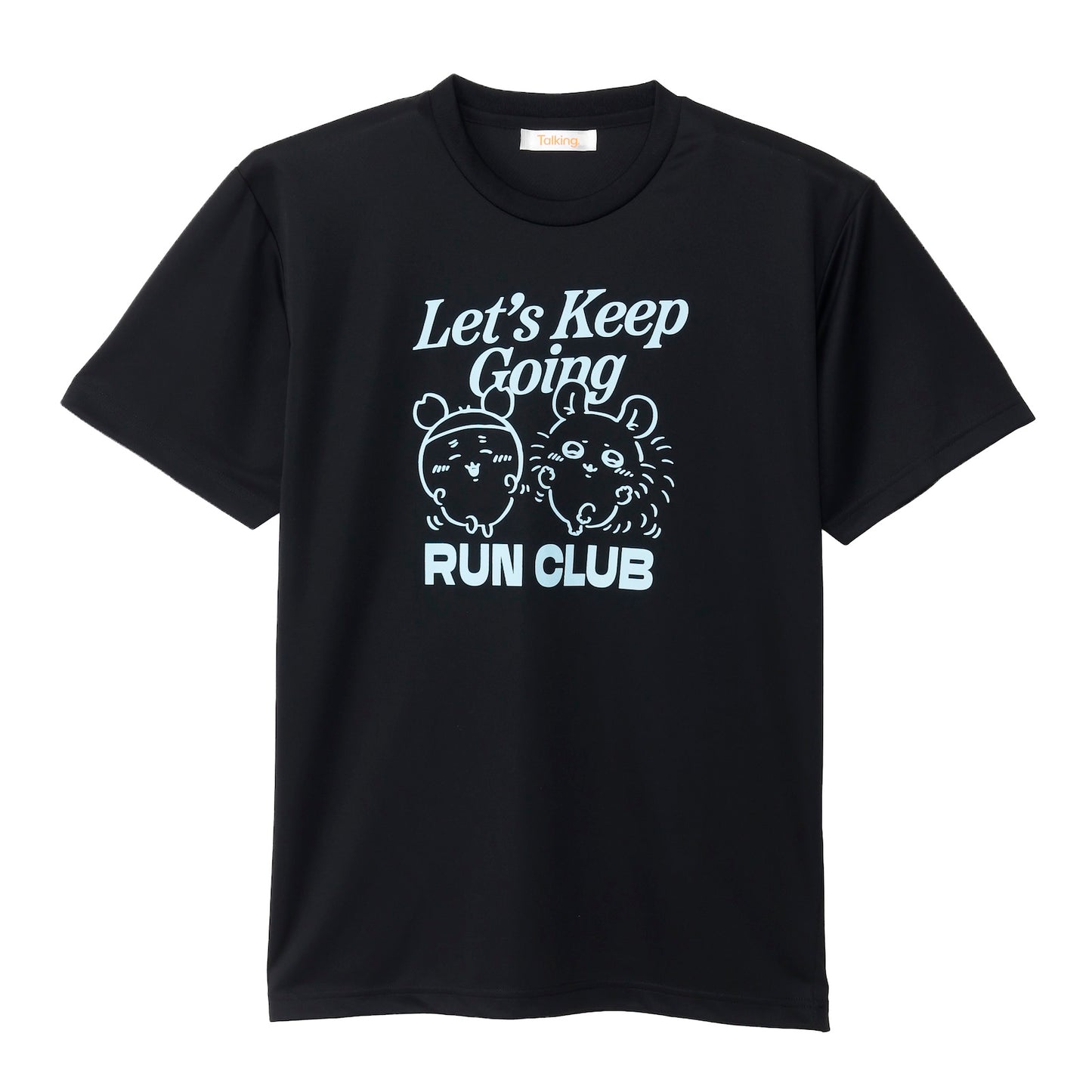치이카와 드라이 T셔츠 RUN (하늘다람쥐 & 헌책방 / 블랙)
