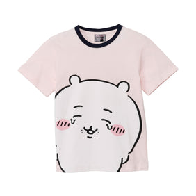 ちいかわ ちいかわパーク キッズTシャツ ビッグキャラクター ちいかわ ピンク