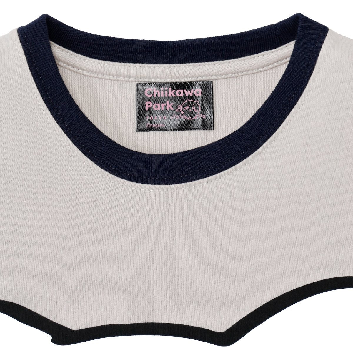 Chiikawa Park Kids T-shirt Big Char (Hachiware / Gray) | Chiikawa