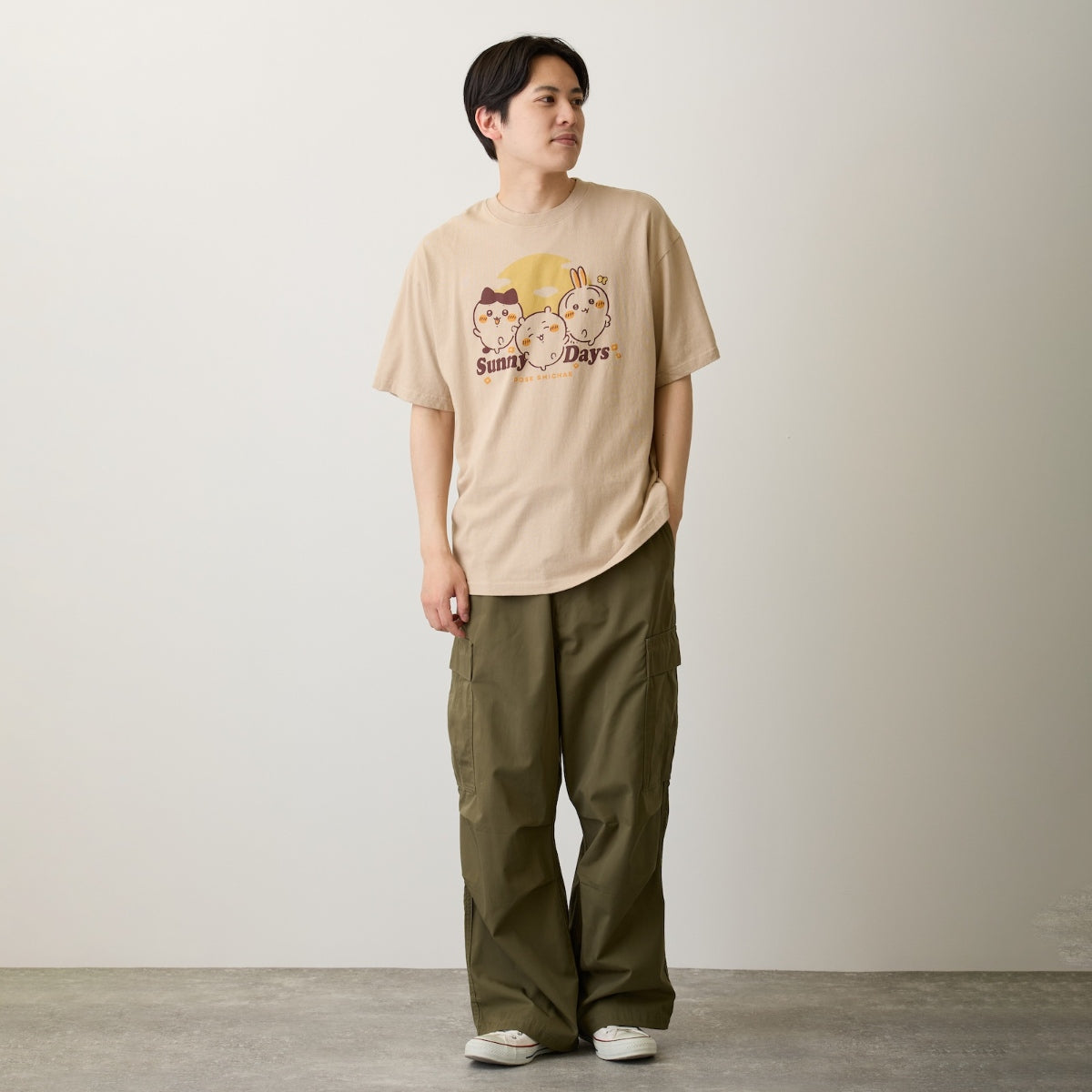 ちいかわ Tシャツ Sunny Days サンドベージュ