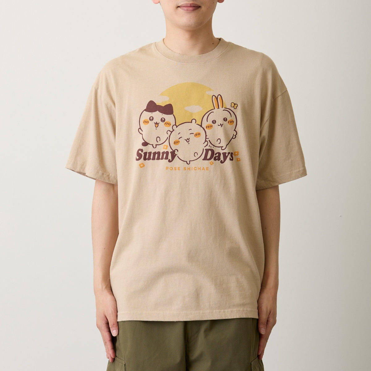 ちいかわ Tシャツ Sunny Days サンドベージュ
