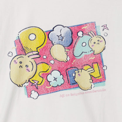 ちいかわ Tシャツ POPCORN オフ