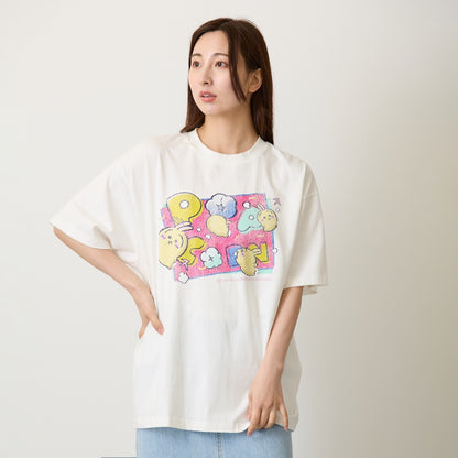 ちいかわ Tシャツ POPCORN オフ