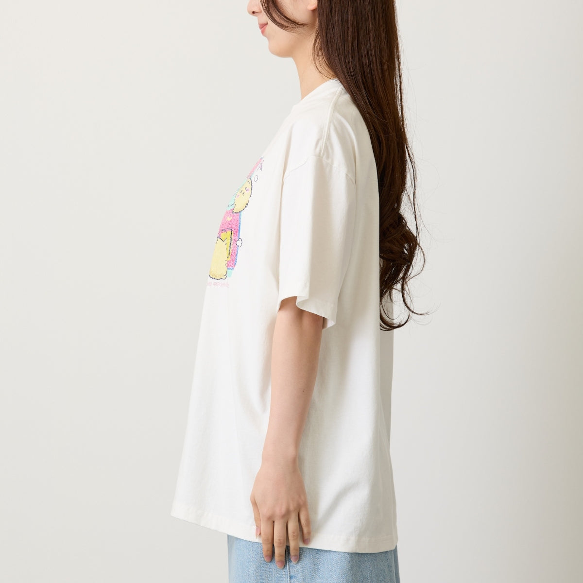 ちいかわ Tシャツ POPCORN オフ