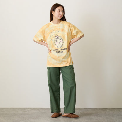 ちいかわ Tシャツ タイダイ 天使の輪 イエロー