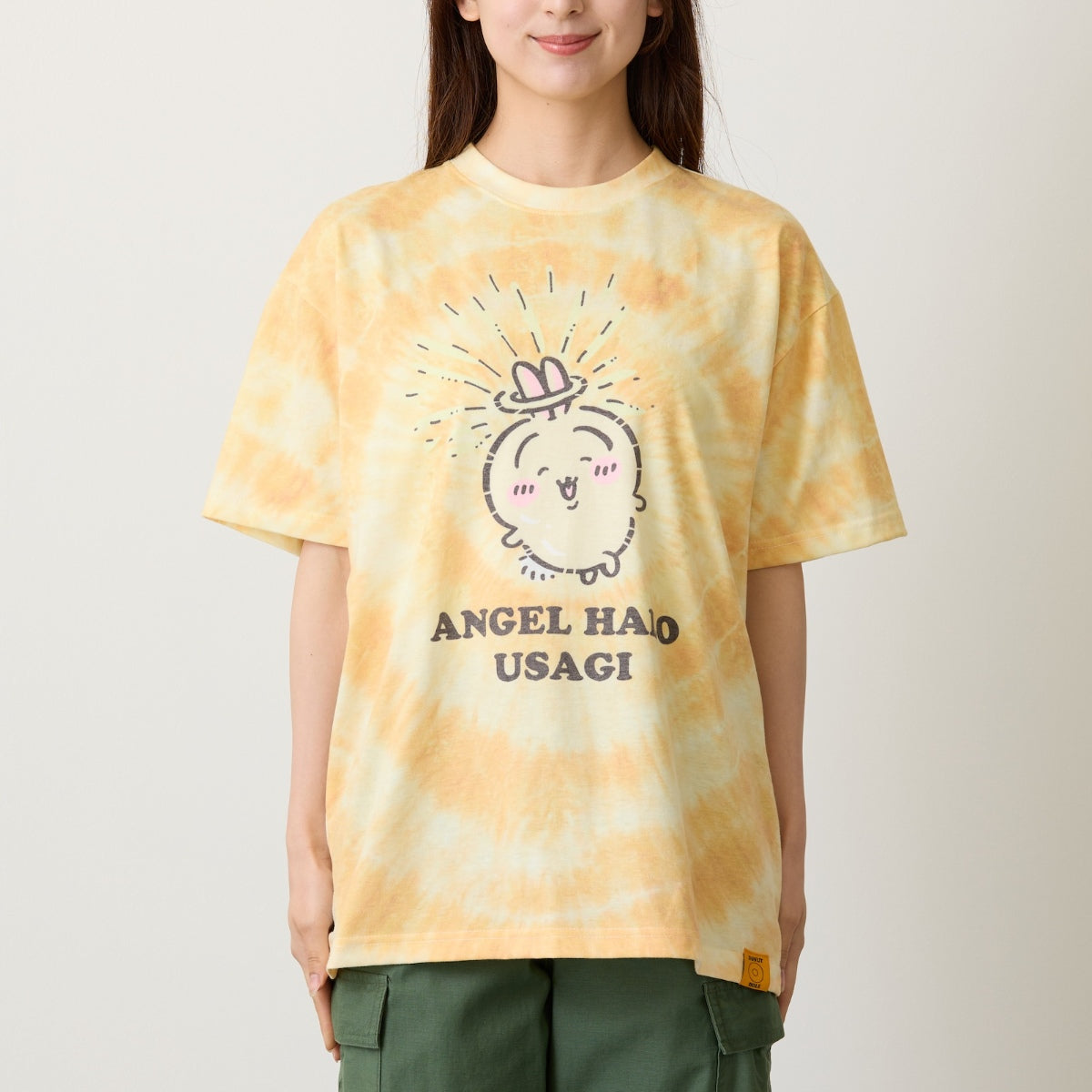 ちいかわ Tシャツ タイダイ 天使の輪 イエロー