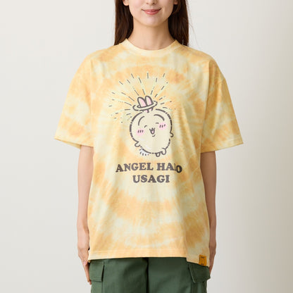 ちいかわ Tシャツ タイダイ 天使の輪 イエロー